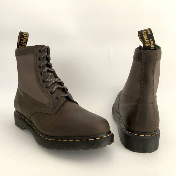 Dr. Martens 1460 Panel Leather Lace Up 8 Eye Boots Men Brown 12 main image 4